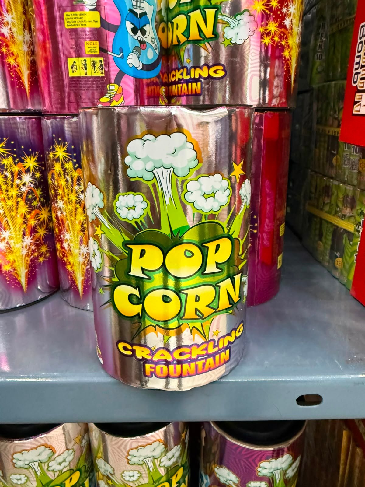 6'' popcorn tin fountain